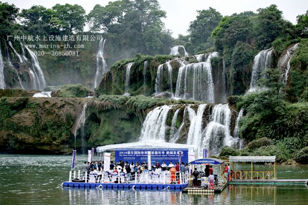 水上平臺(tái) 水上浮筒 水上舞臺(tái) 廣州中航水上設(shè)施建造有限公司